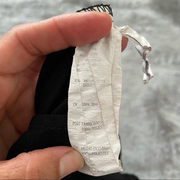 Cotton On Black Sleeveless Tank Blouse Zip Back XS - Picture 3 of 5